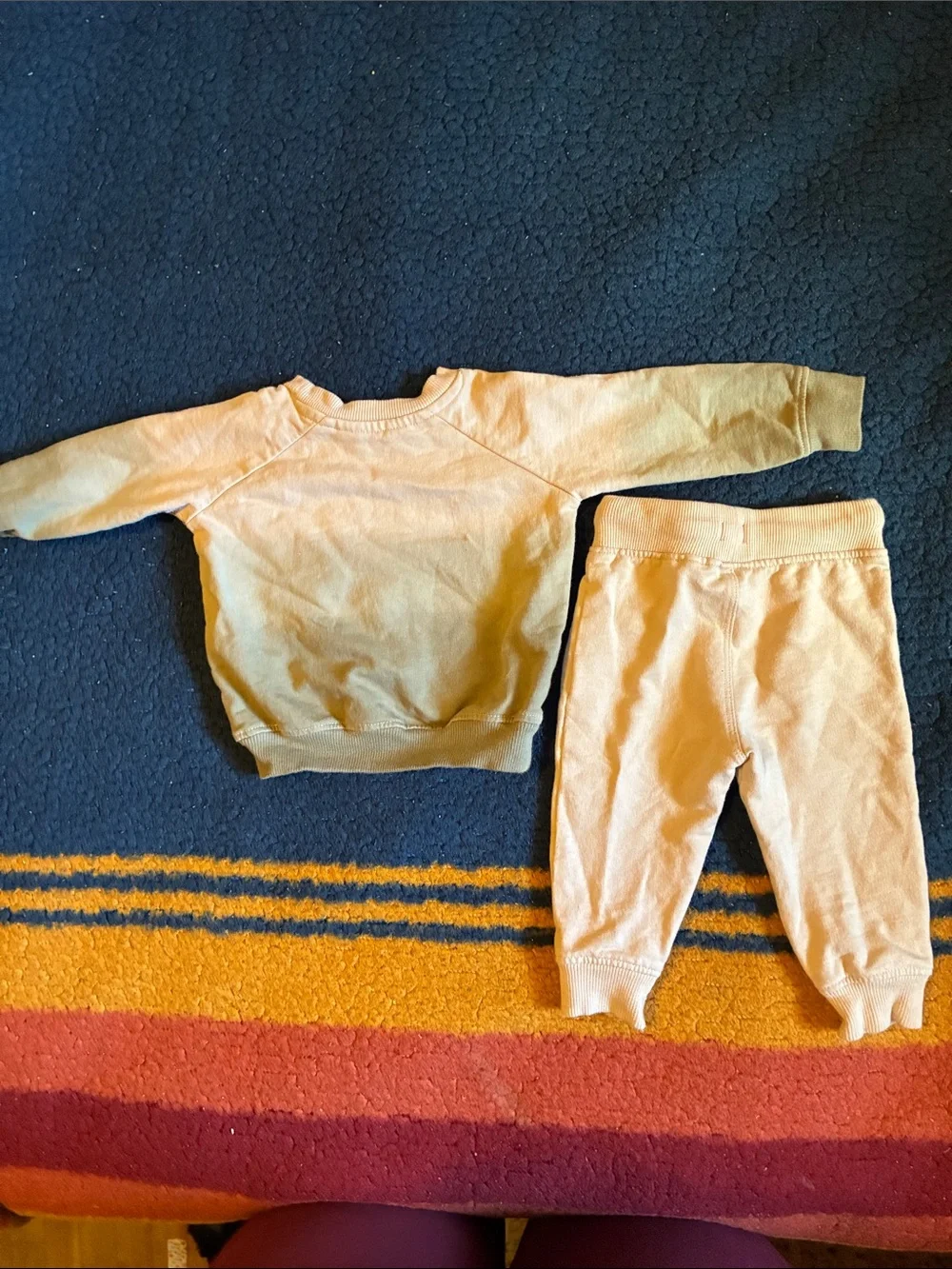 Burt's Bees Baby Light Beige Sweatshirt & Joggers Set